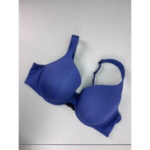 Cacique women's 42C blue lightly lined full coverage underwire t-shirt bra